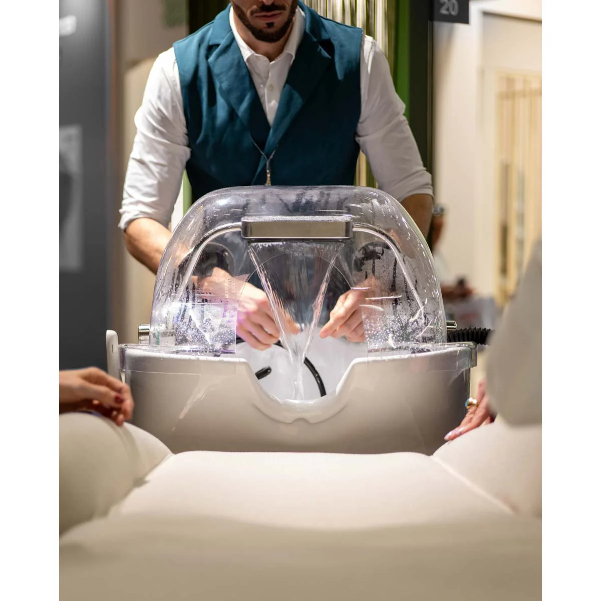 Bac HEAVEN Massage Air + Igloo Shirodara + Vapomist 1 + Repose-tête - Image 11