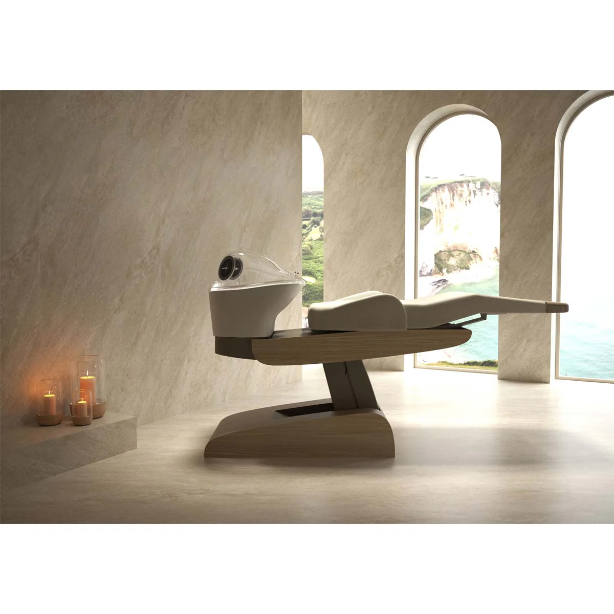 Bac HEAVEN Massage Air + Igloo Shirodara + Vapomist 1 + Repose-tête - Image 14
