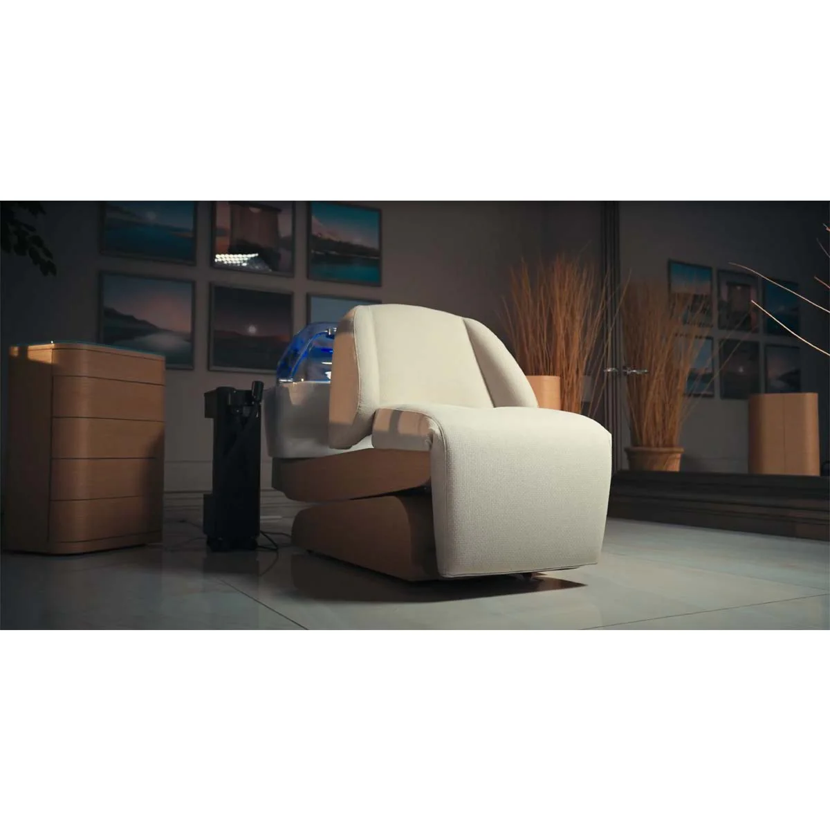 Bac HEAVEN Massage Air + Igloo Shirodara + Vapomist 1 + Repose-tête - Image 21