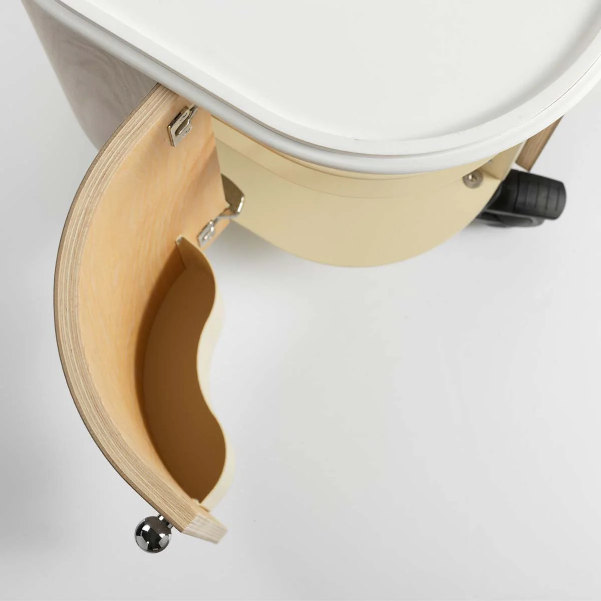 Bac HUB sur Roulettes Plateau Blanc Cuvette Blanche - Image 7
