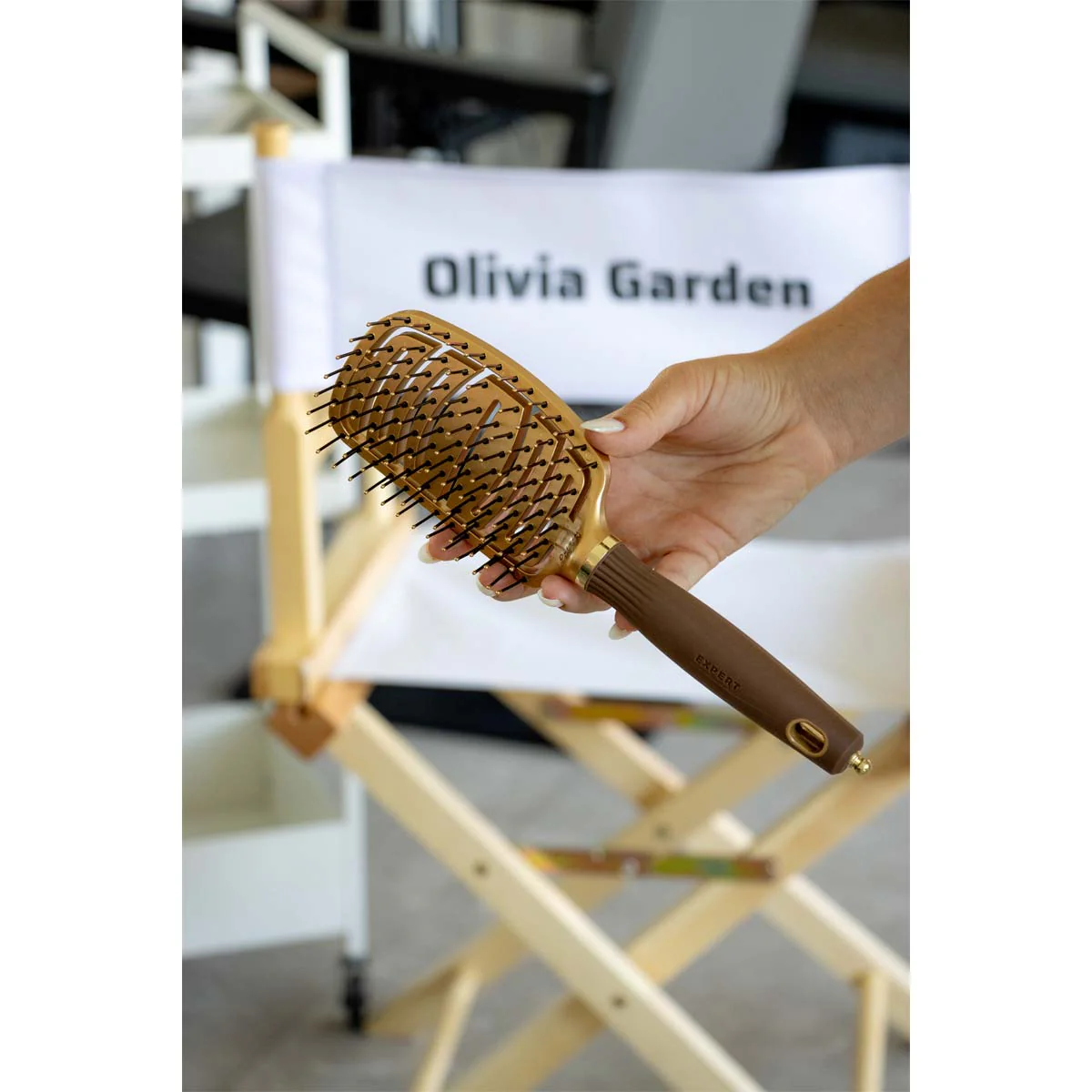 Brosse Expert Care Flex Gold & Brown Nylon - Image 5