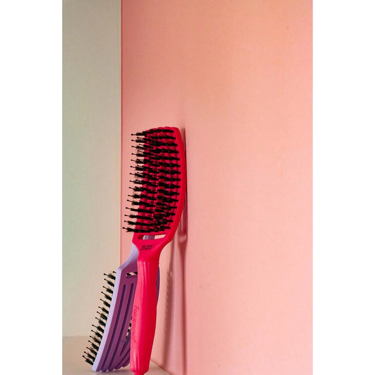 Brosse FINGERBRUSH CARE ICONIC Hot Pink Sanglier & Nylon Taille M - Image 8