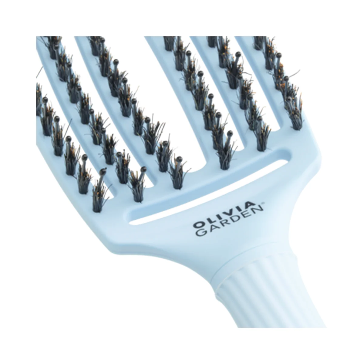 Brosse Fingerbrush Poils de sanglier & Nylon Bleu Pastel - Image 3