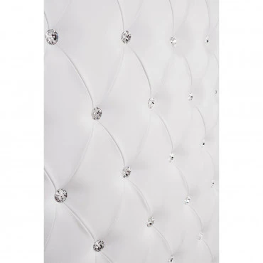 Caisse OBSESSION II Matelassée Cristaux Swarovski Structure Blanc Gloss - Image 2