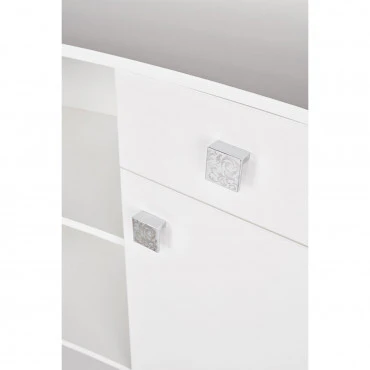 Caisse OBSESSION II Matelassée Cristaux Swarovski Structure Blanc Gloss - Image 4