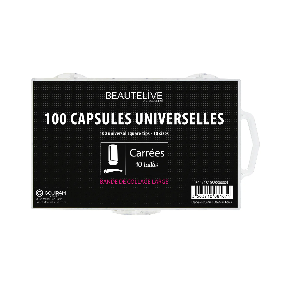 Capsules pour ongles avec bandes de collage large x100 - Image 4