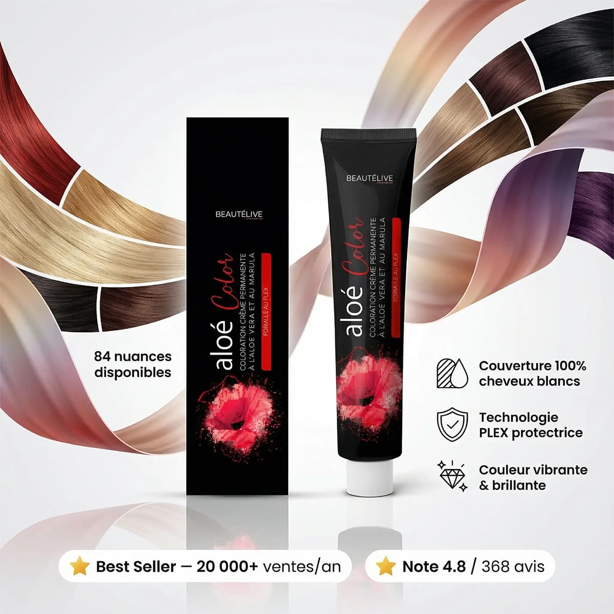 Coloration Crème à L'Aloé Véra et au Marula PLEX Aloe Color Plex - Image 4