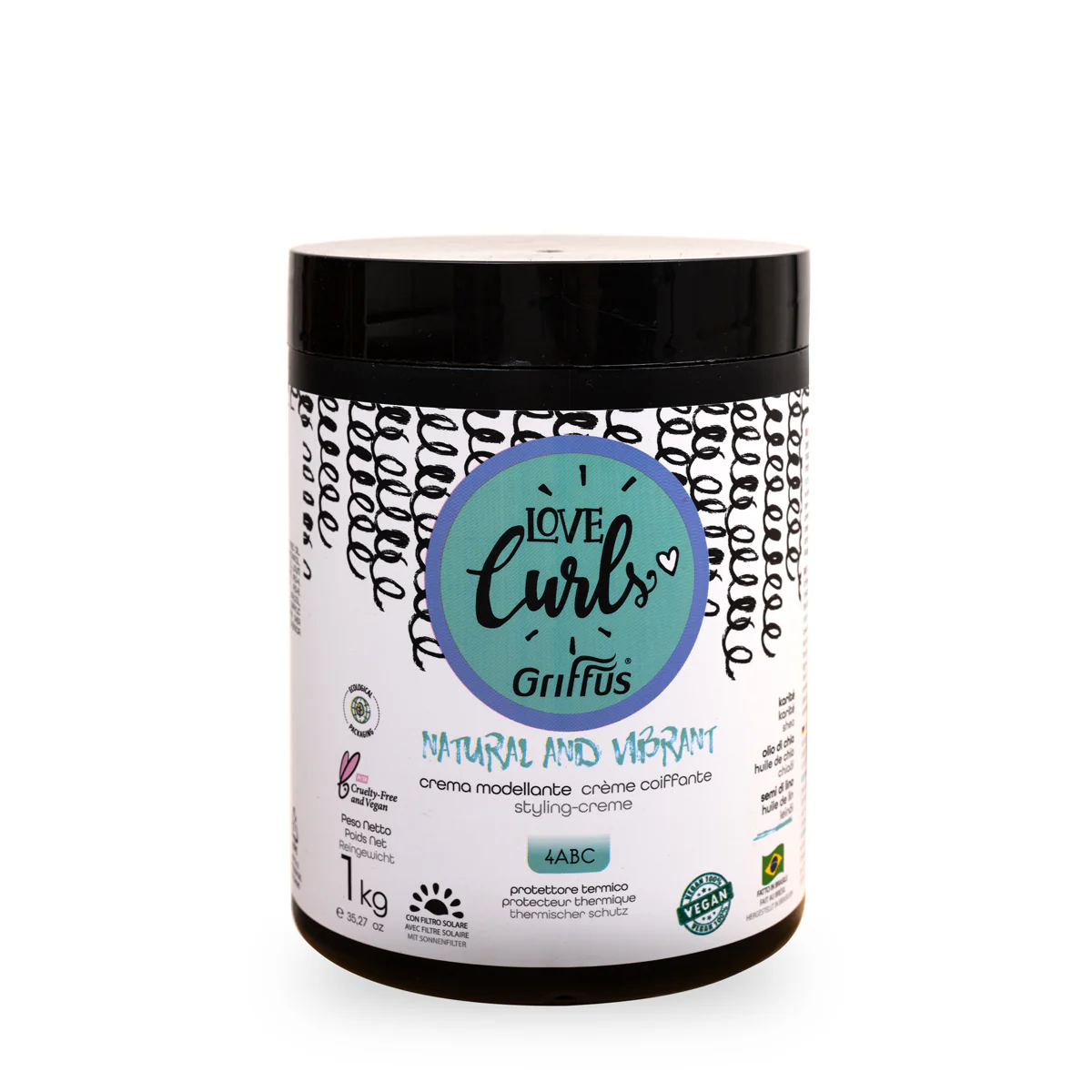 Crème Coiffante Natural & Vibrant Curls Cheveux Crépus Love Curls Love Curls - Image 3