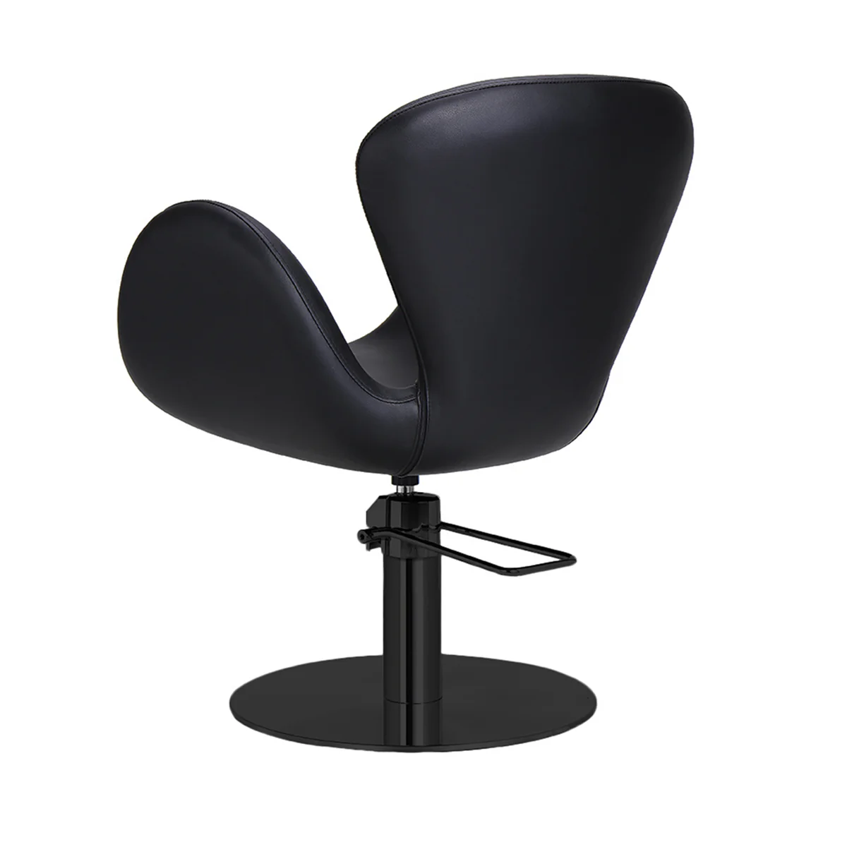 Fauteuil de Coiffure CHLOE BR Noir Base Ronde Noire - Image 2