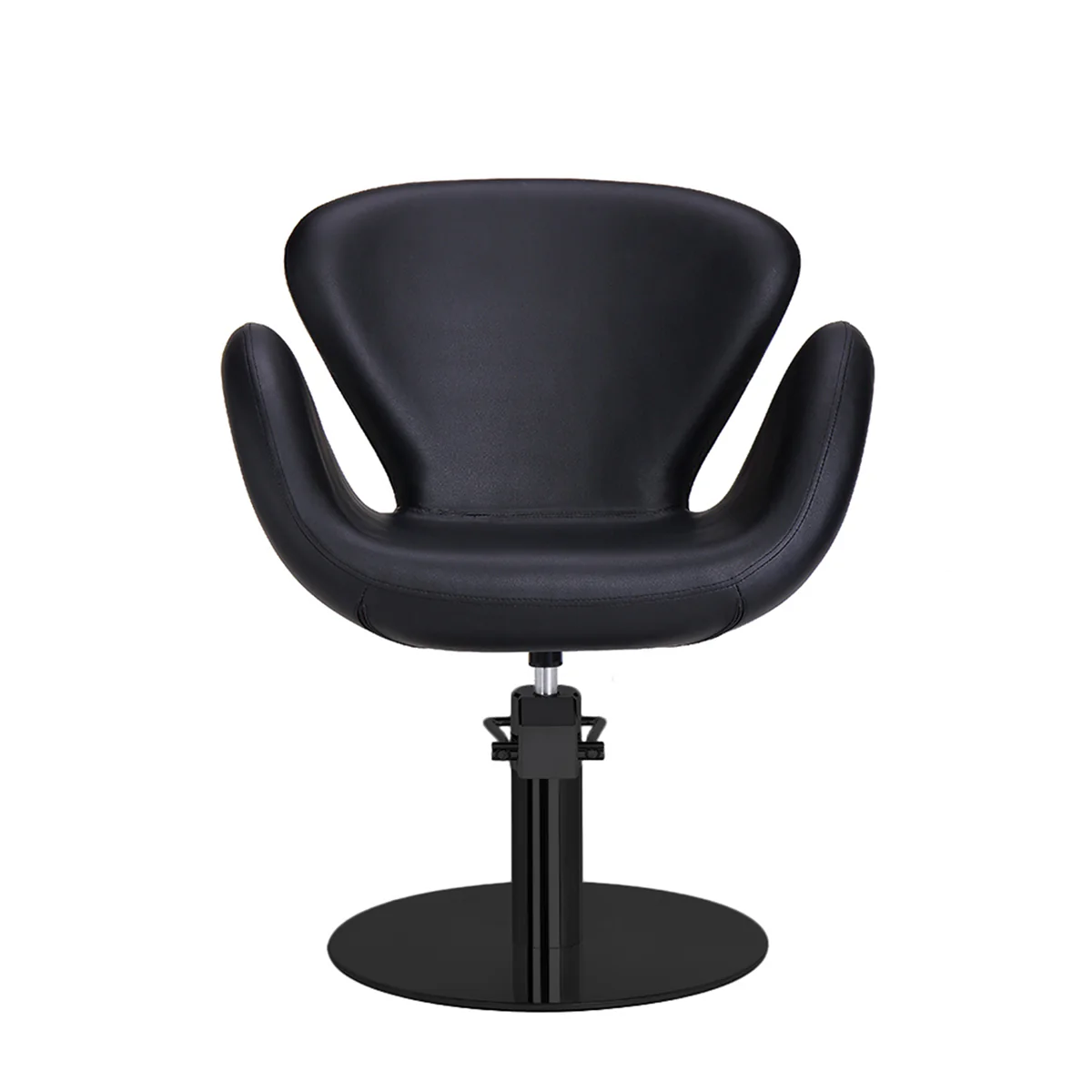 Fauteuil de Coiffure CHLOE BR Noir Base Ronde Noire - Image 3