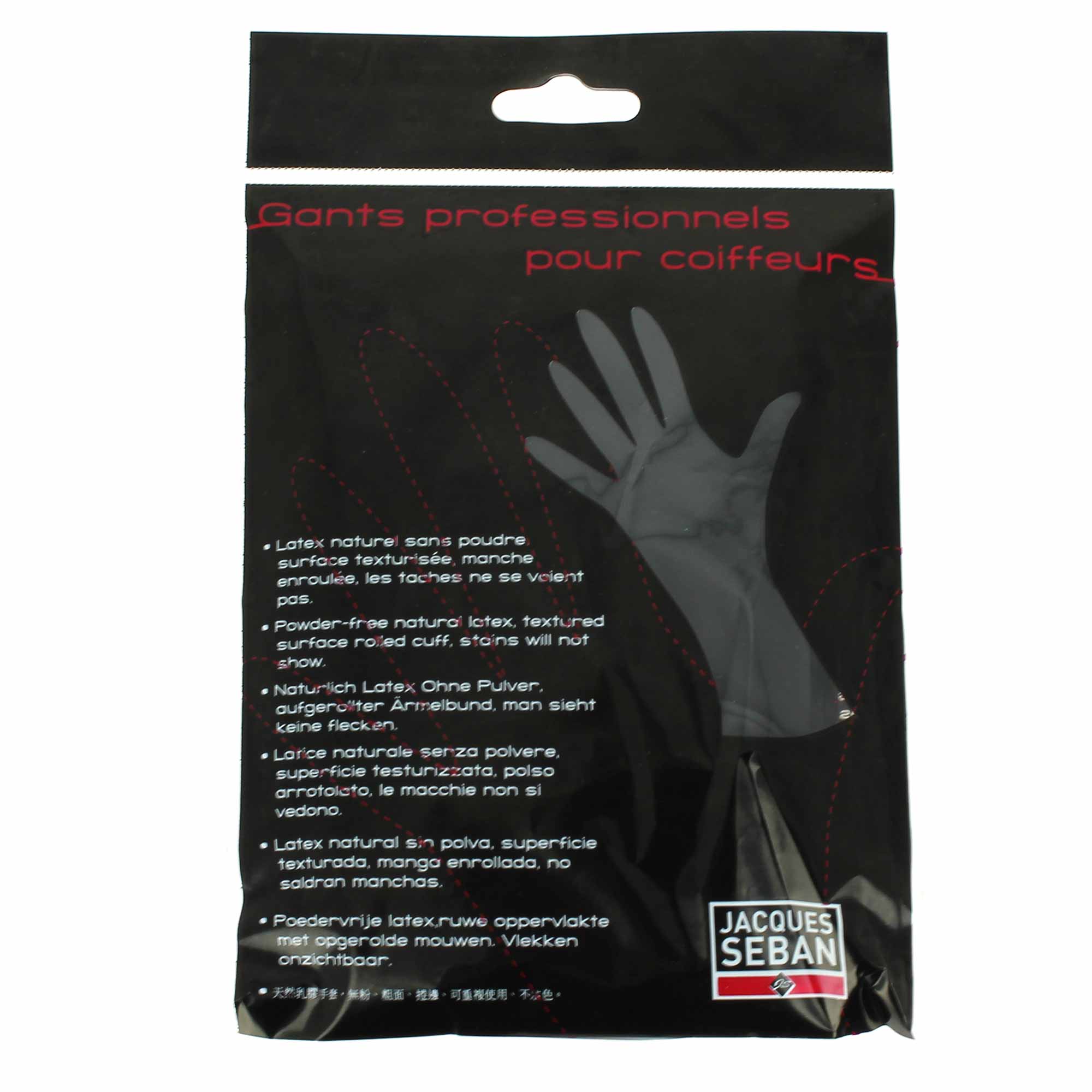 1 paire de gants noirs en latex - Image 3