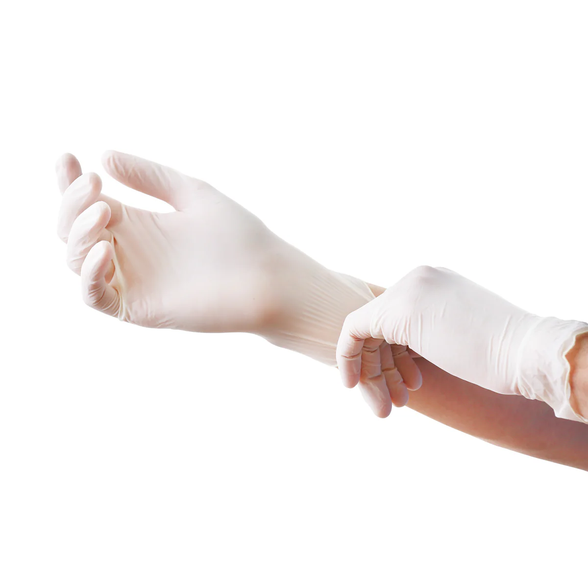 Gants Nitrile Non Poudrés Blancs SENSITEX X100 - Image 5