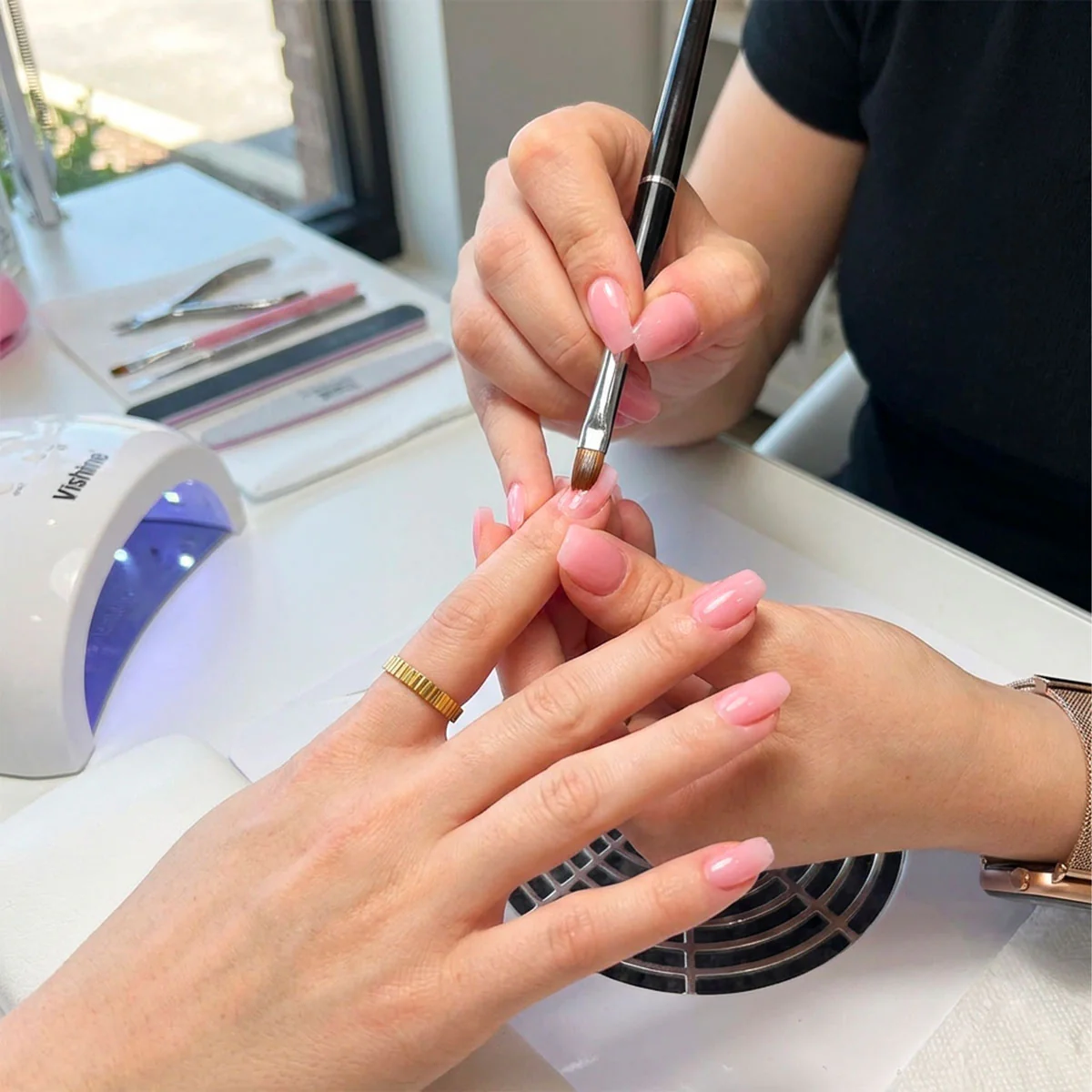 Gel UV & LED 3en1 Transparent rose Medium - Image 3