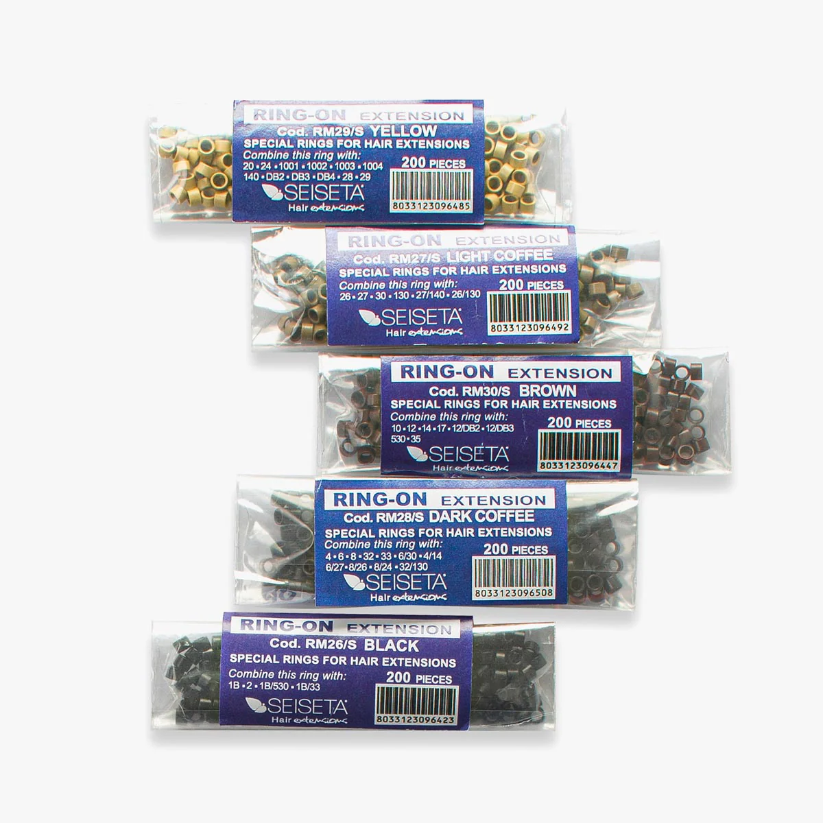 Kit d'Anneaux Aluminium 5 Couleurs X1000 - Image 3