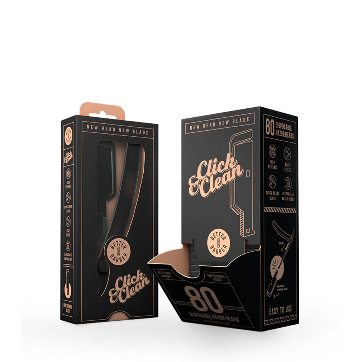 Kit Rasoir Click &Clean avec 80 Lames Jetables - Image 2