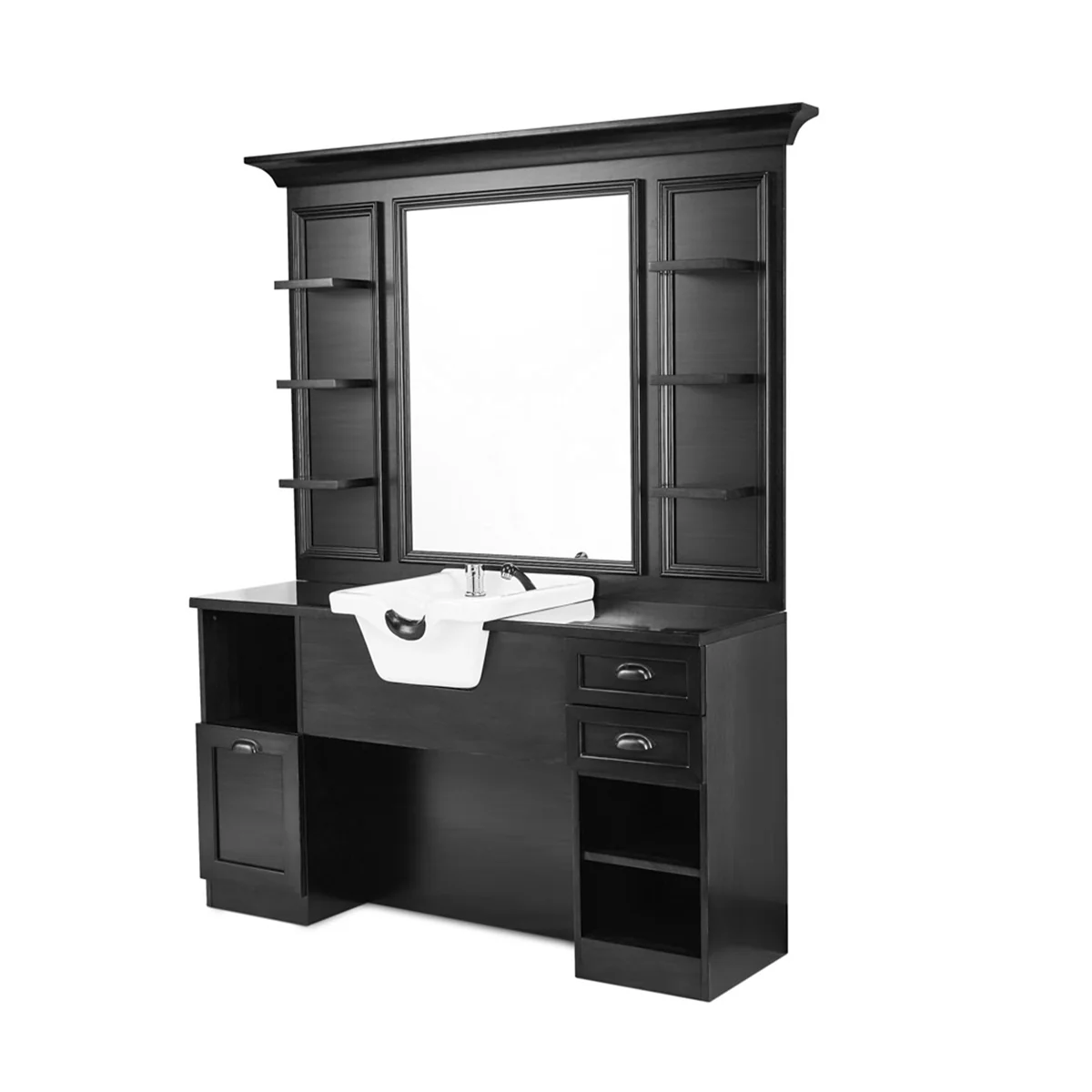Meuble Barbier JULES avec Cuvette Blanche - Image 2