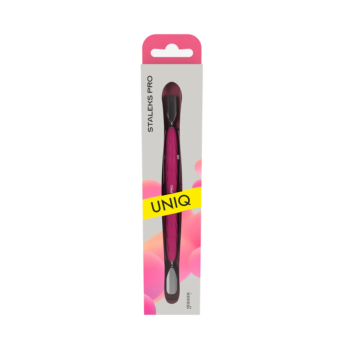 Repousse Cuticules Arrondi Large et Etroit Manche Silicone Uniq - Image 2