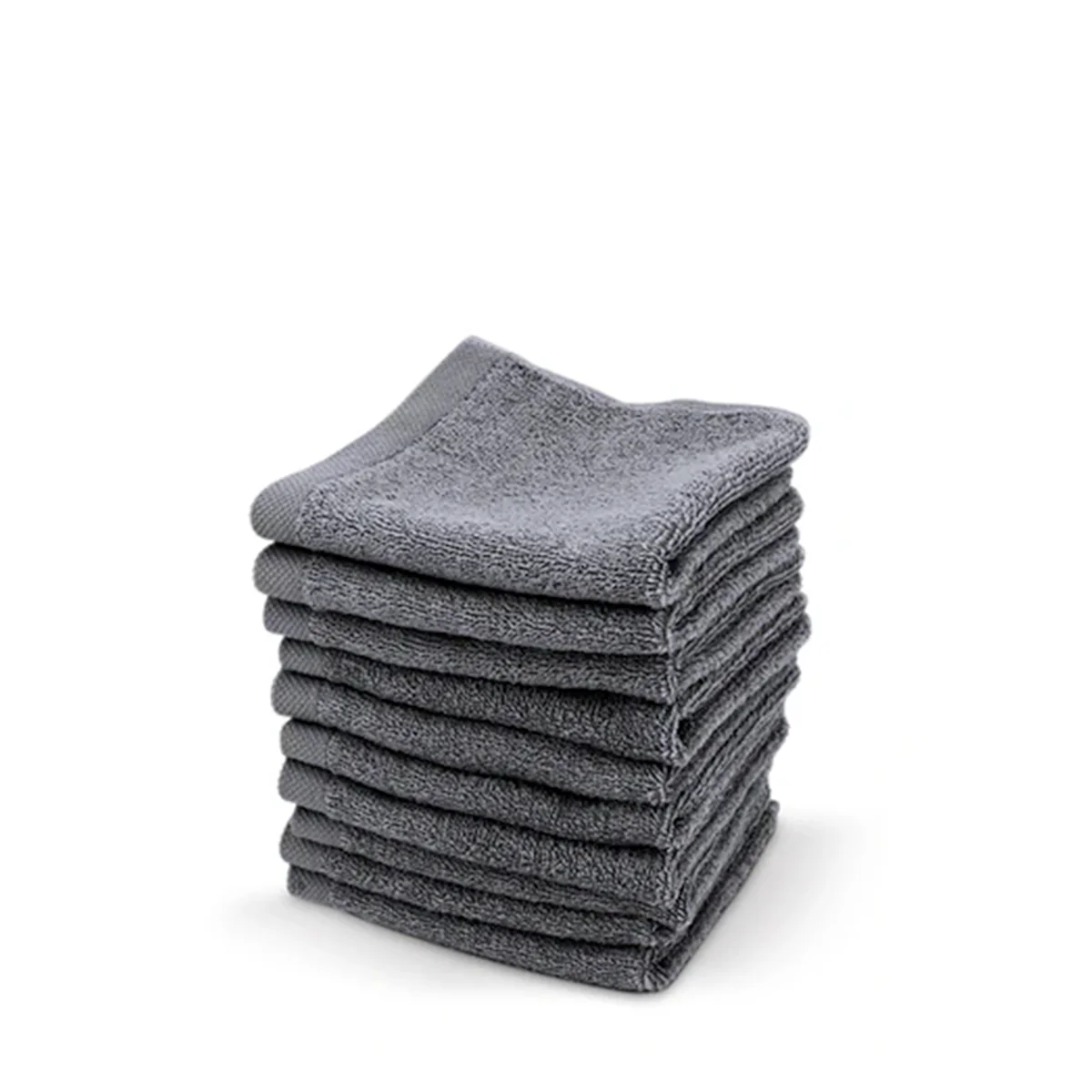 Serviette Eponge 50x80 Grise 330g Paquet de 10 - Image 2