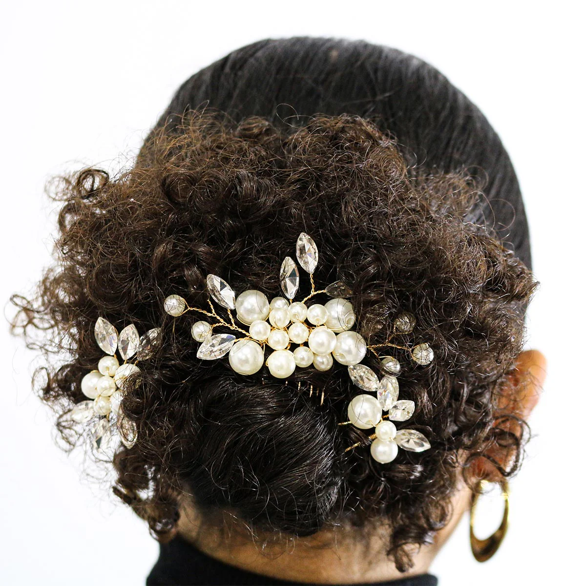 Set Accessoires Cheveux pour Mariée 4 pièces ALICE - Image 2