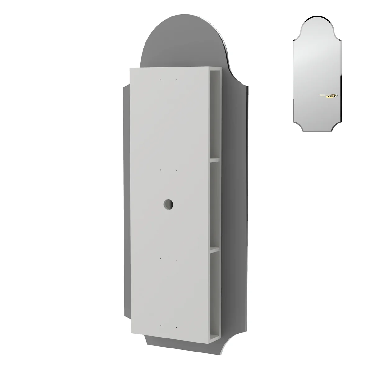Support avec étagères Expoback Derrière coiffeuse Butterfly et Portofino - Image 8