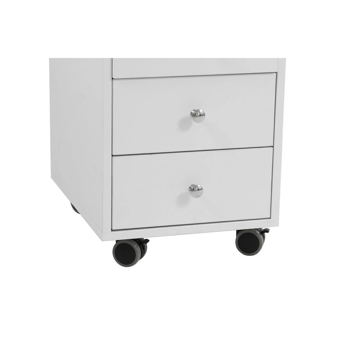 Table Manucure DISTAL 2 caissons Bois Blanc - Image 5