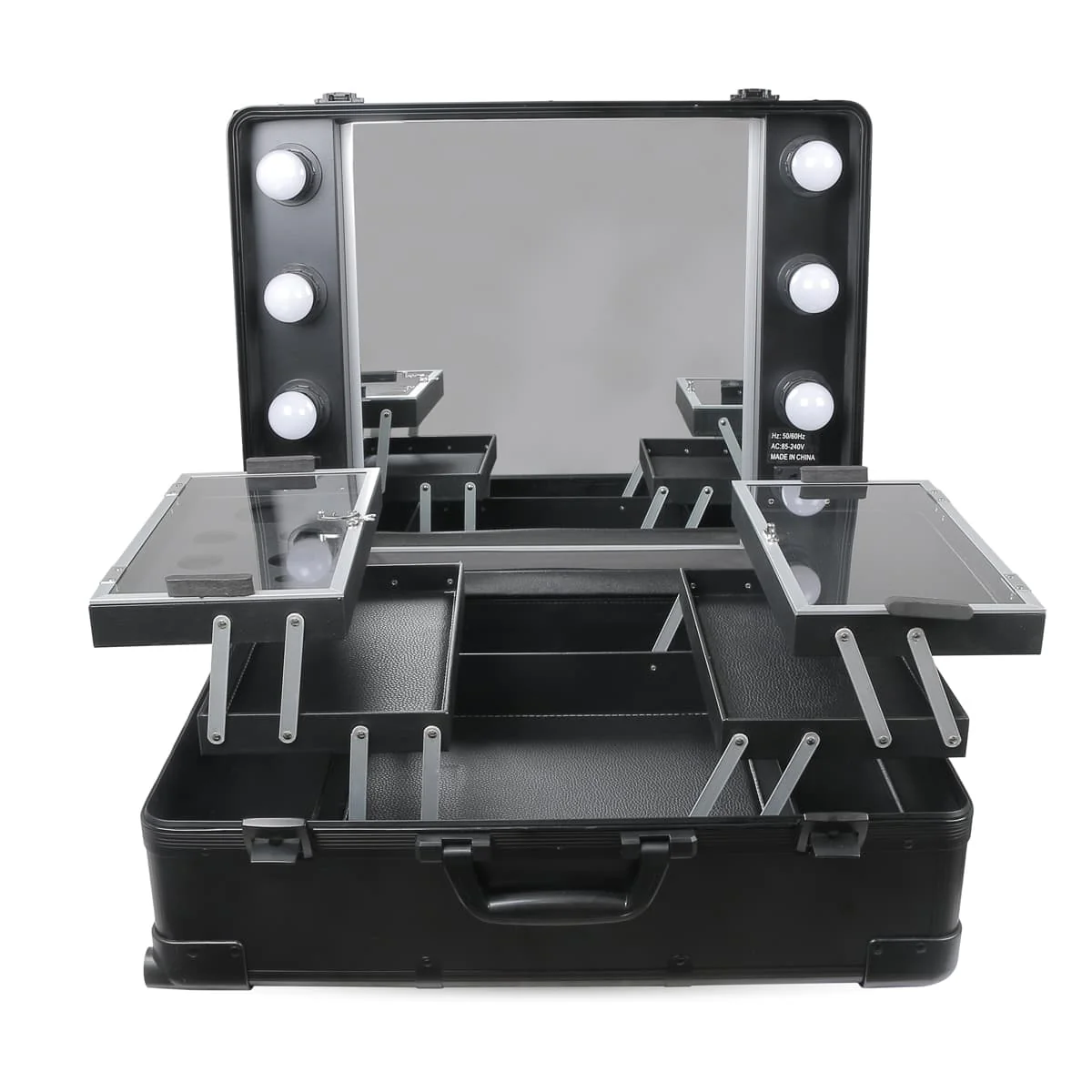Table Maquillage Lumineuse Portable Noire - Image 2