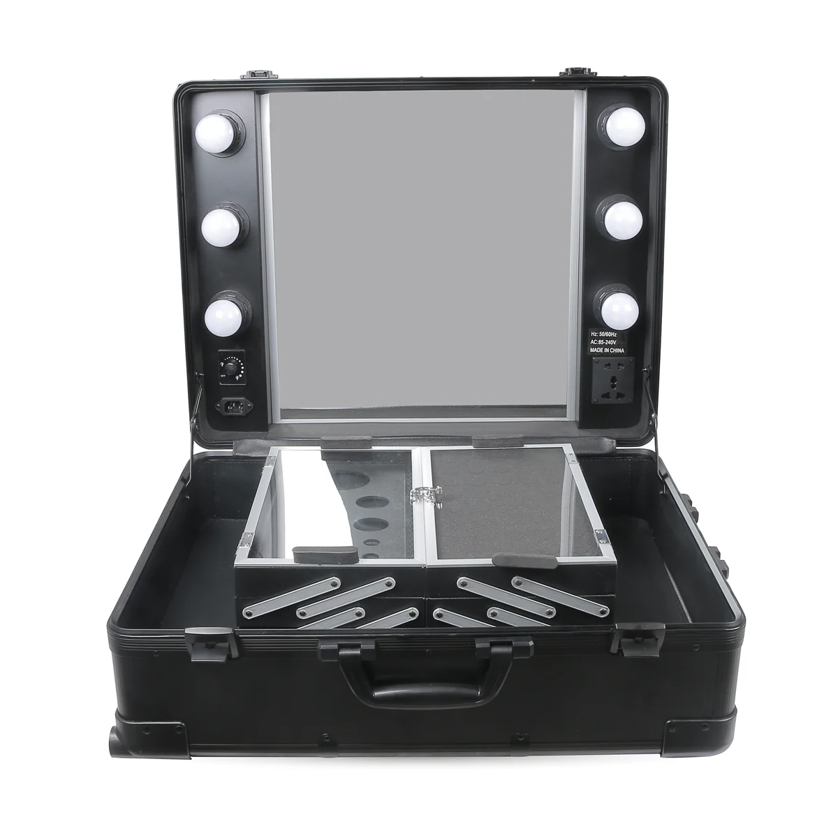 Table Maquillage Lumineuse Portable Noire - Image 3