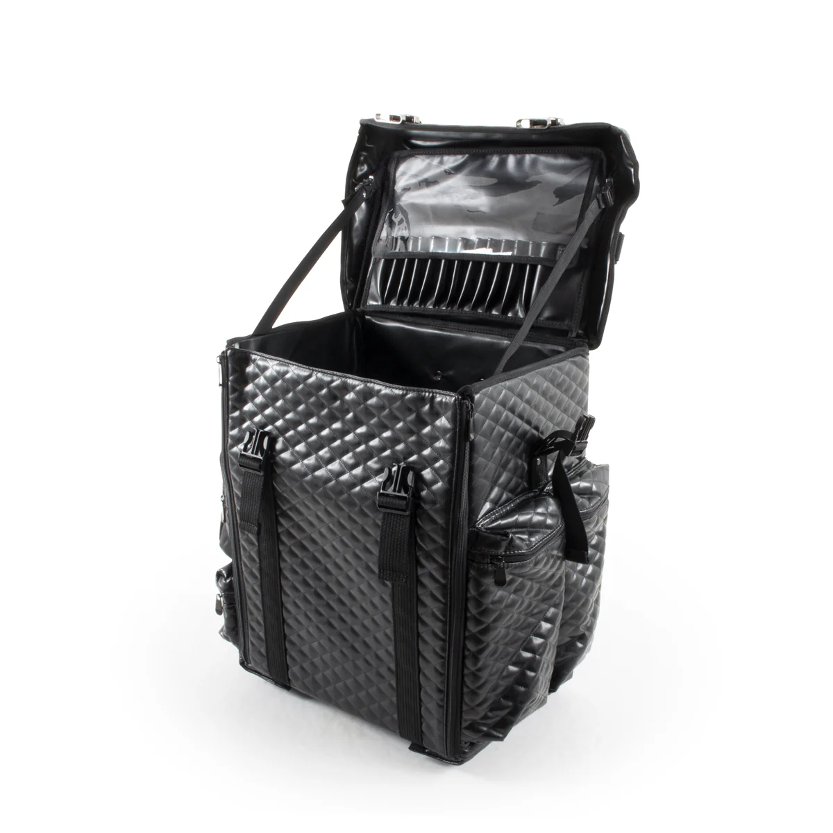 Valise Professionnelle Noire Simili Cuir 4 roues VIENNE - Image 3